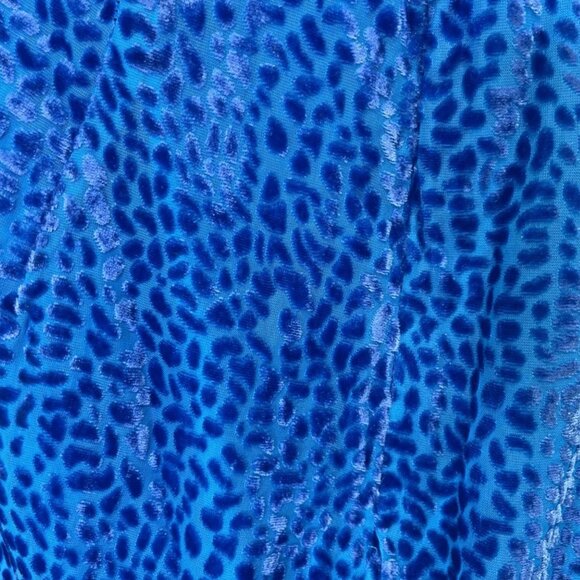 NBD Pari Mini Dress in Blue Leopard Size Medium - Picture 6 of 7